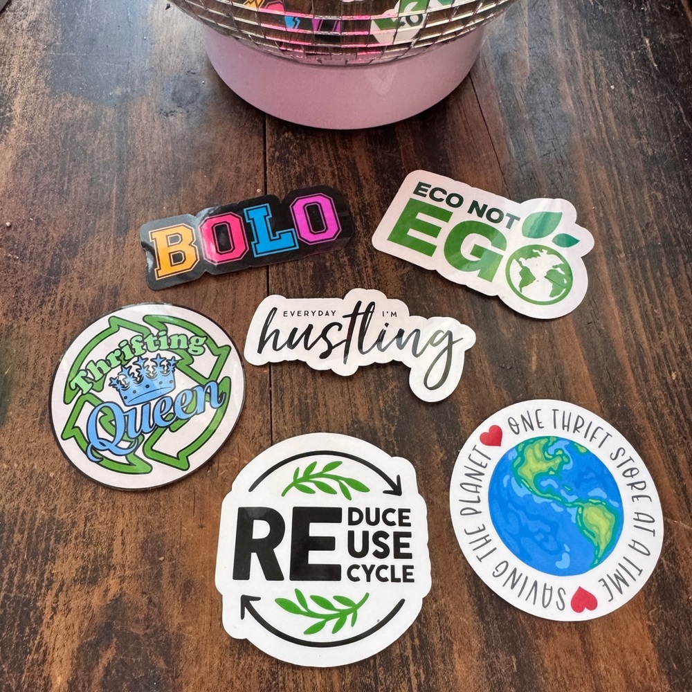 Eco-Friendly Sticker Set‎ with Colorful Designs
